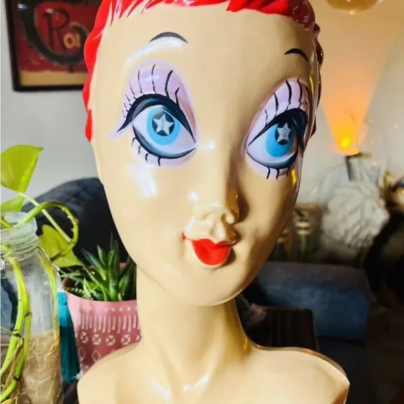 Twiggy Vintage mannequin head 1960’s - Picture 8 of 8